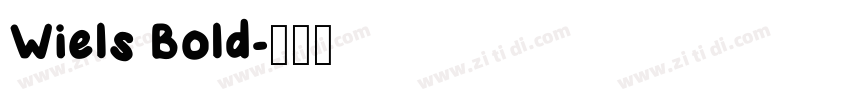 Wiels Bold字体转换